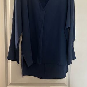 Elegant Navy Blouse